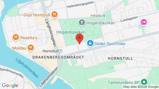 Lägenheter att hyra i Södermalm - kort over placeringen
