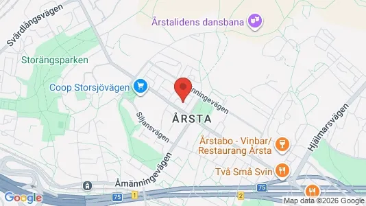 Lägenheter att hyra i Hammarbyhamnen - kort over placeringen