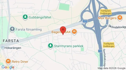Lägenheter att hyra i Söderort - kort over placeringen