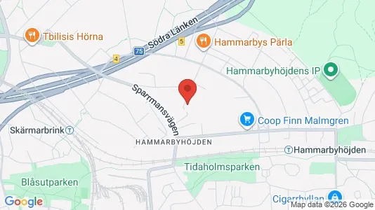 Lägenheter att hyra i Söderort - kort over placeringen