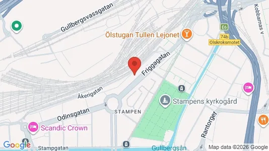 Lägenheter att hyra i Göteborg Centrum - kort over placeringen