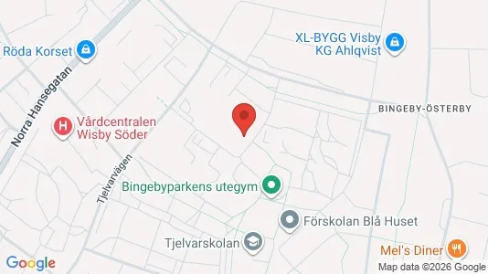 Lägenheter att hyra i Gotland - kort over placeringen
