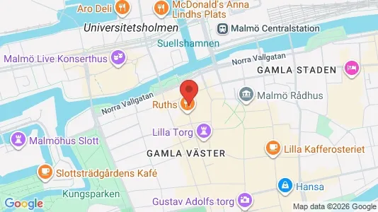 Lägenheter att hyra i Malmö Centrum - kort over placeringen
