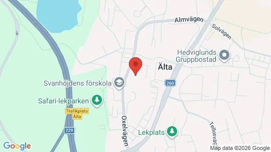 Lägenheter att hyra i Nacka - kort over placeringen