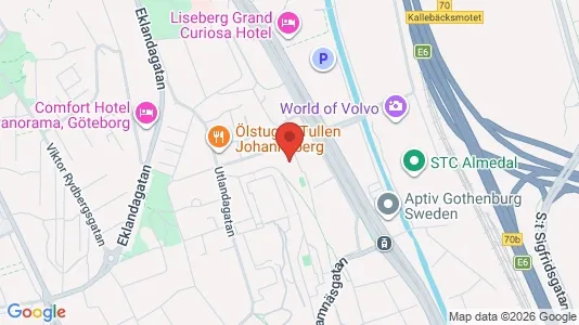 Lägenheter att hyra i Johanneberg - kort over placeringen