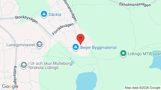 Lägenheter att hyra i Lidingö - kort over placeringen