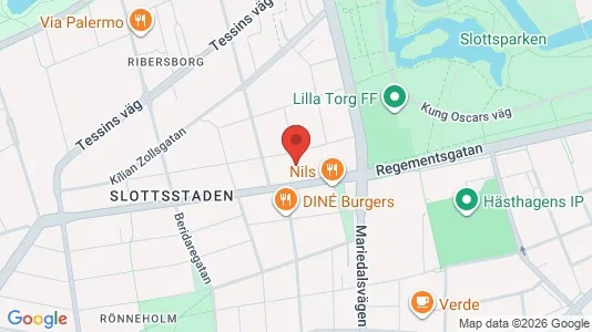 Lägenheter att hyra i Malmö Centrum - kort over placeringen