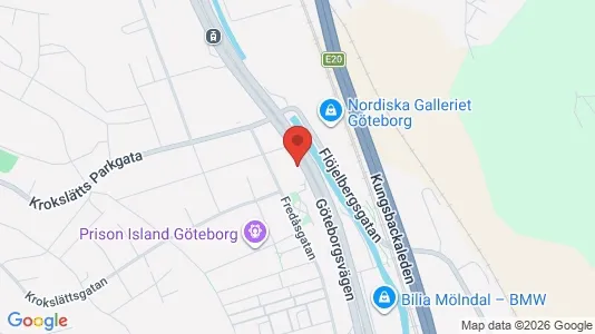 Lägenheter att hyra i Mölndal - kort over placeringen