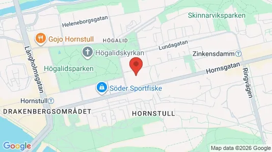 Lägenheter att hyra i Södermalm - kort over placeringen