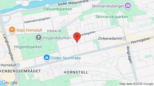 Lägenheter att hyra i Södermalm - kort over placeringen