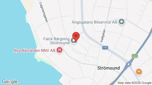 Lägenheter att hyra i Strömsund - kort over placeringen