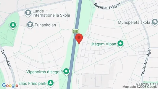 Lägenheter att hyra i Lund - kort over placeringen
