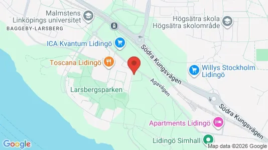 Lägenheter att hyra i Lidingö - kort over placeringen