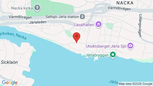 Lägenheter att hyra i Nacka - kort over placeringen