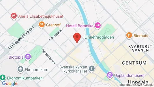 Lägenheter att hyra i Uppsala - kort over placeringen