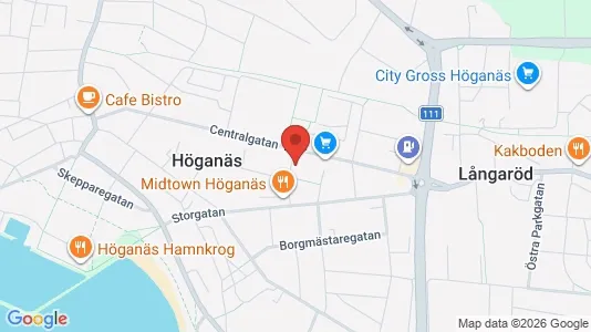 Lägenheter att hyra i Höganäs - kort over placeringen