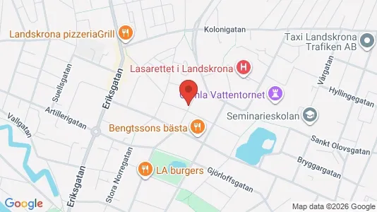 Lägenheter att hyra i Landskrona - kort over placeringen