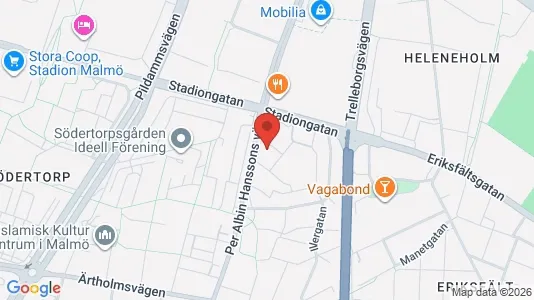 Lägenheter att hyra i Malmö Centrum - kort over placeringen