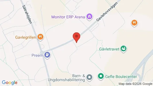 Lägenheter att hyra i Gävle - kort over placeringen