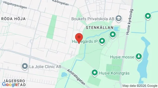 Lägenheter att hyra i Husie - kort over placeringen