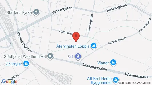 Lägenheter att hyra i Gävle - kort over placeringen