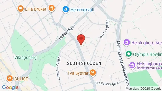 Lägenheter att hyra i Helsingborg - kort over placeringen