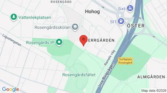 Lägenheter att hyra i Rosengård - kort over placeringen