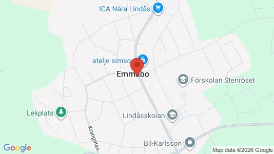 Lägenheter att hyra i Emmaboda - kort over placeringen