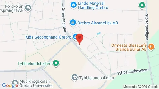 Lägenheter att hyra i Örebro - kort over placeringen