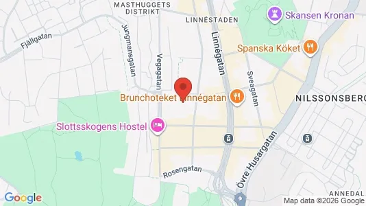 Lägenheter att hyra i Göteborg Centrum - kort over placeringen