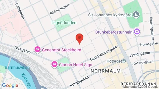 Lägenheter att hyra i Stockholm Innerstad - kort over placeringen