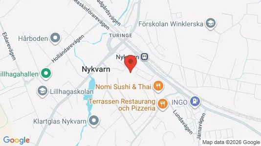 Lägenheter att hyra i Nykvarn - kort over placeringen