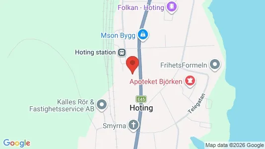 Lägenheter att hyra i Strömsund - kort over placeringen