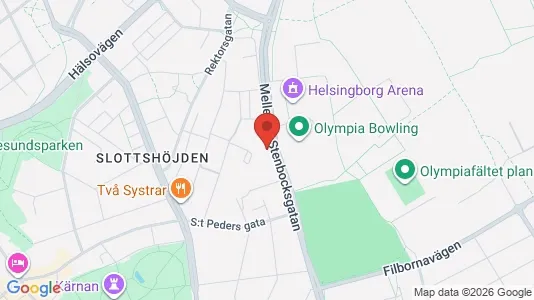 Lägenheter att hyra i Helsingborg - kort over placeringen
