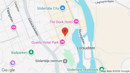 Lägenheter att hyra i Södertälje - kort over placeringen