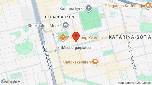Rum att hyra i Södermalm - kort over placeringen