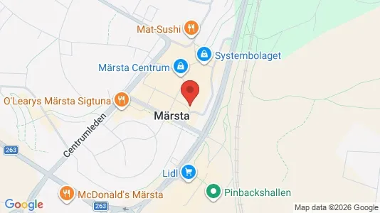 Lägenheter att hyra i Sigtuna - kort over placeringen