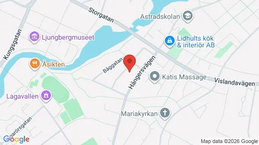 Lägenheter att hyra i Ljungby - kort over placeringen