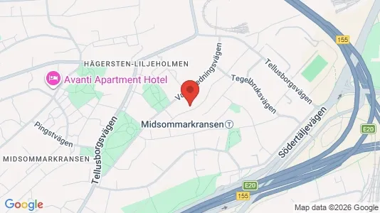 Lägenheter att hyra i Söderort - kort over placeringen