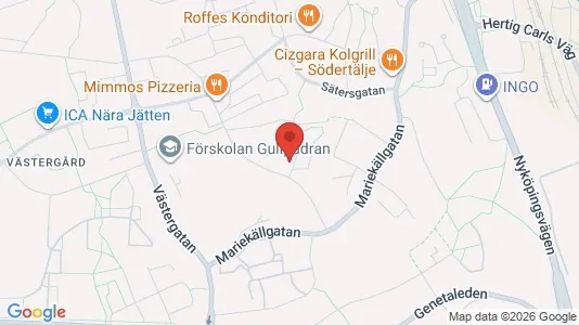 Lägenheter att hyra i Södertälje - kort over placeringen