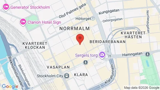 Lägenheter att hyra i Stockholm Innerstad - kort over placeringen