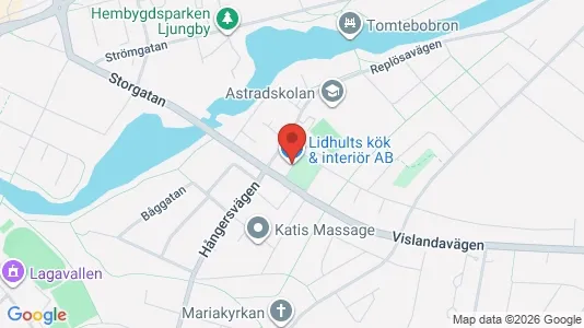 Lägenheter att hyra i Ljungby - kort over placeringen