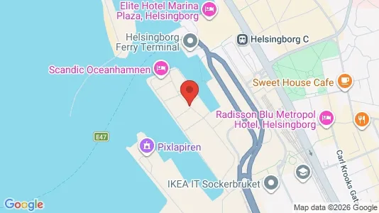 Lägenheter att hyra i Helsingborg - kort over placeringen