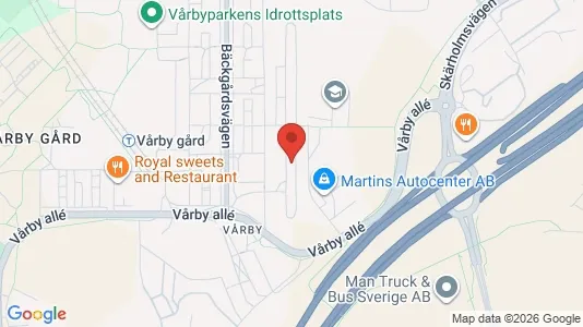 Lägenheter att hyra i Huddinge - kort over placeringen