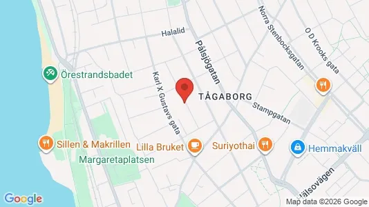 Lägenheter att hyra i Helsingborg - kort over placeringen