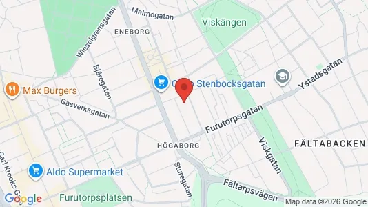 Lägenheter att hyra i Helsingborg - kort over placeringen