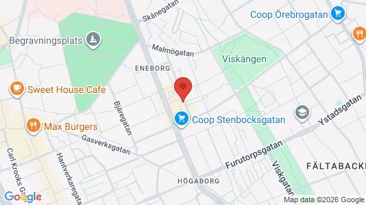 Lägenheter att hyra i Helsingborg - kort over placeringen