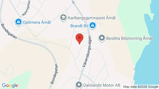 Lägenheter att hyra i Åmål - kort over placeringen