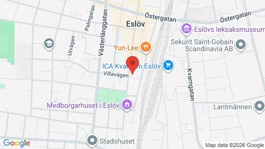 Lägenheter att hyra i Eslöv - kort over placeringen