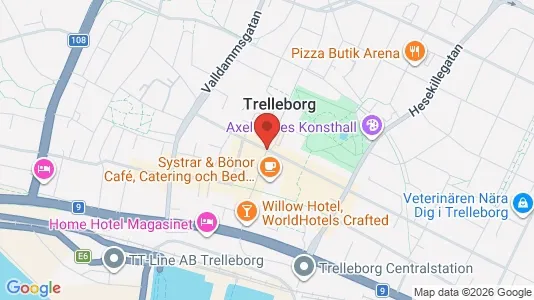 Lägenheter att hyra i Trelleborg - kort over placeringen